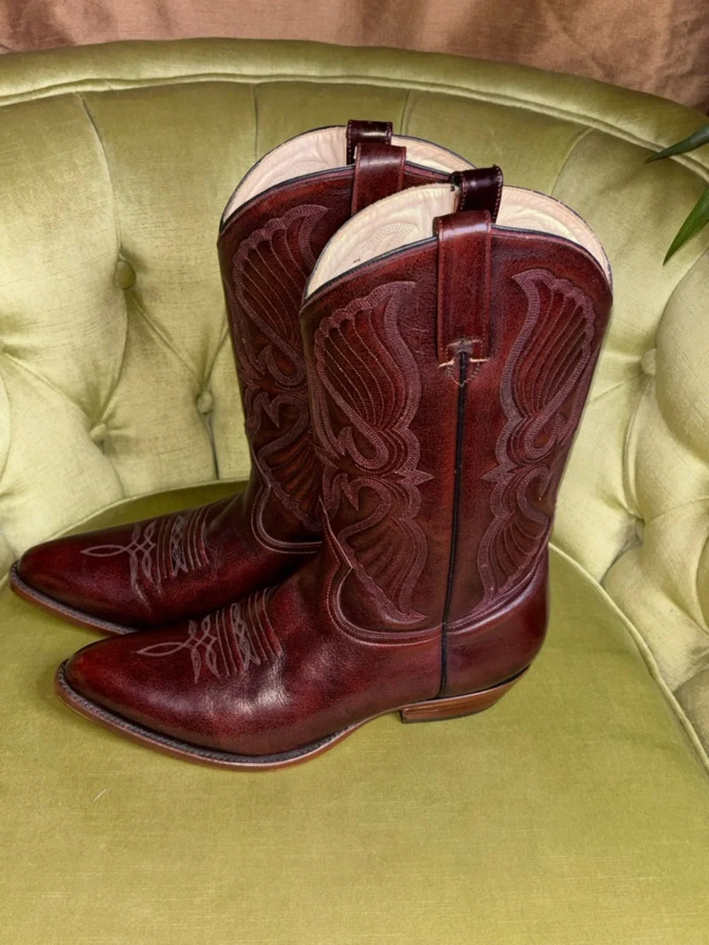 Siete Leguas Boots Leather Western Cowboy Boots Mens Sz 10.5 D Brown - Picture 3 of 9